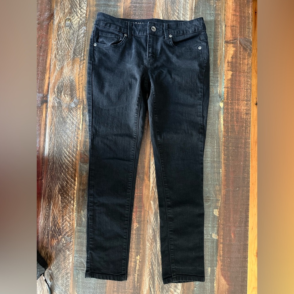 Sonoma Women’s 2 Short Stretch Black Skinny Mid Rise Jeans